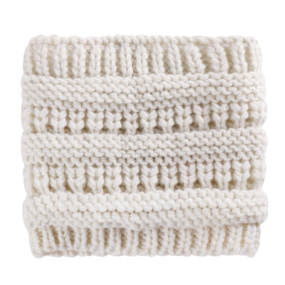 Gorro Tejido con Abertura para Coleta - Beanie Cálido para Invierno - Image 3
