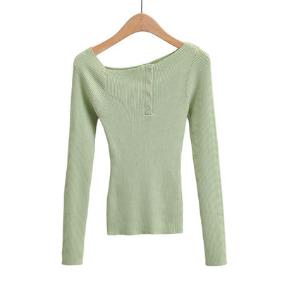 Blusa Entallada de Botón Simple para Mujer - Image 16