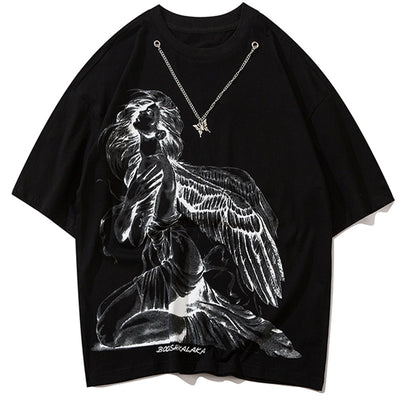 Playera Hip Hop Alas de Ángel Oscuro - Diseño Urban Street - Image 7