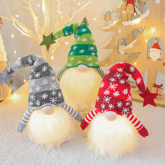 Gnomo Navideño sin Rostro - Decoración Festiva para el Hogar