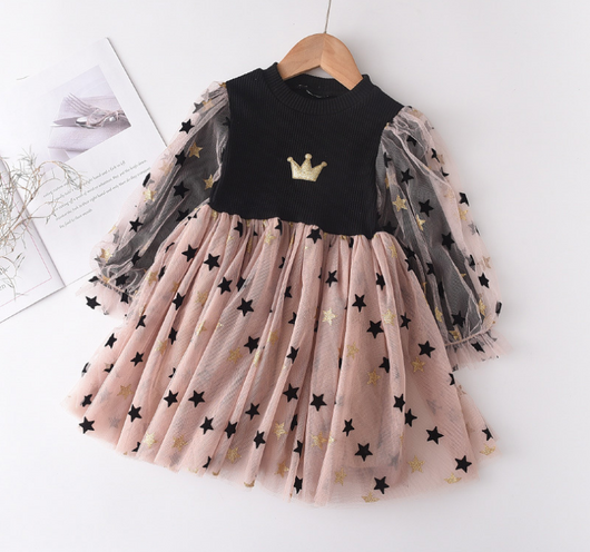 Vestido de Malla Manga Larga para Niñas - Colección Otoño - Image 16