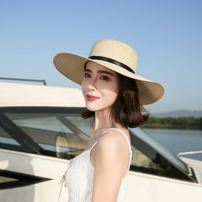 Sombrero de Playa Plegable con Lazo para Mujer - Protección Solar Verano - Image 6