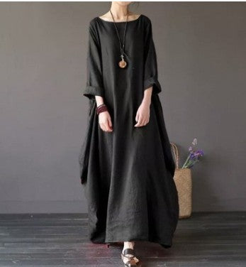 Conjunto Elegante de Top con Cuello Redondo y Falda Larga - Image 7