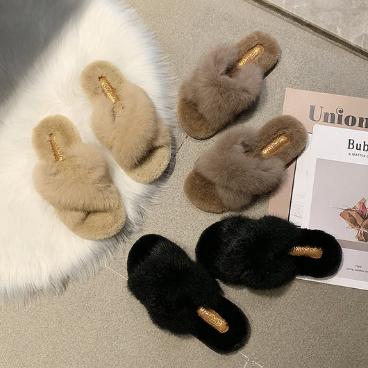 Pantuflas de Piel Cruzadas - Image 4