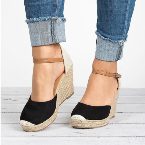 Sandalias de Plataforma Extra Alta en Cáñamo y Paja - Tallas Grandes Impermeables - Image 4