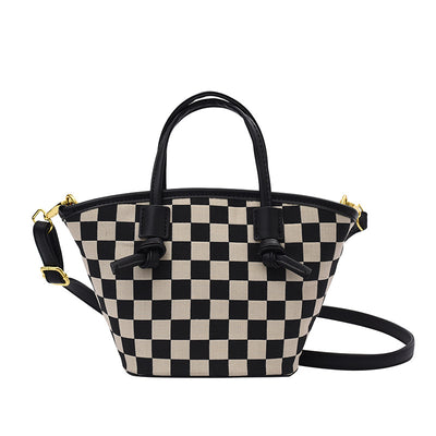 Bolso Bucket Cuadros Invierno - Cartera de Moda a Cuadros - Image 4