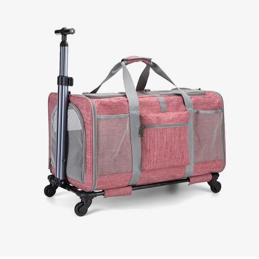 Bolsa de Transporte Plegable para Mascotas con Ruedas y Correa - Image 4