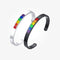 Pulsera Arcoíris de Acero Inoxidable en Forma de U para Hombre y Mujer