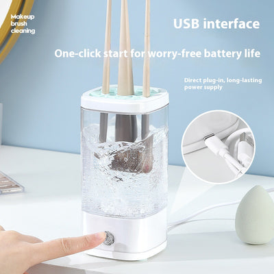 Limpiador y Organizador Automático de Brochas de Maquillaje