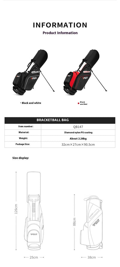 Bolsa de Golf con Soporte de Inserción y Mochila para Pelotas - Image 9