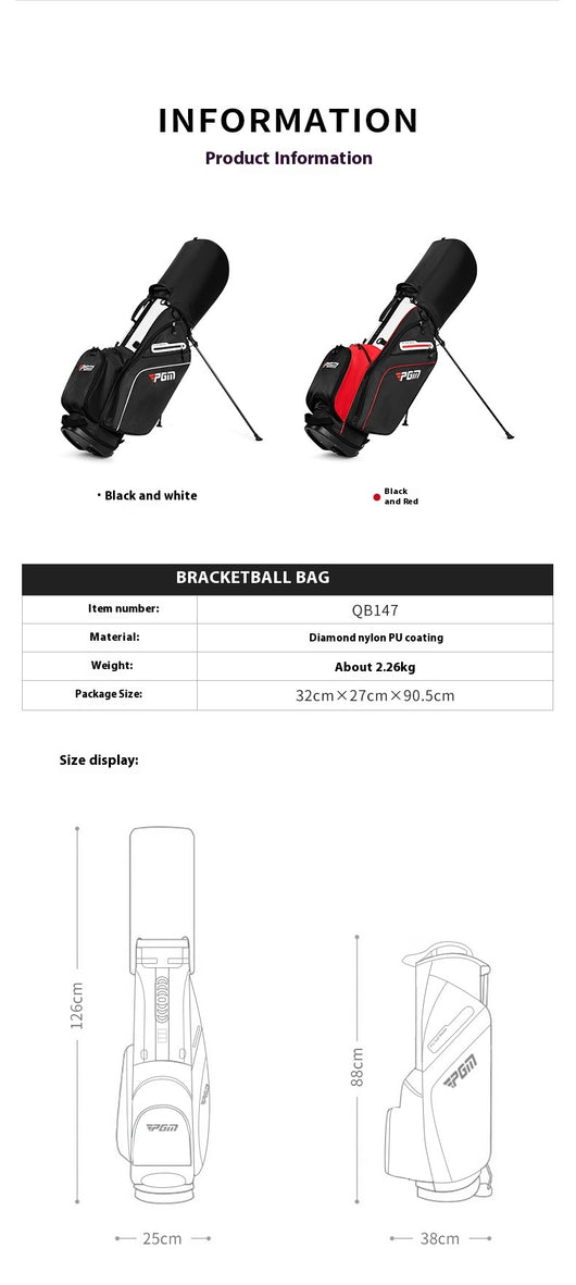 Bolsa de Golf con Soporte de Inserción y Mochila para Pelotas - Image 9