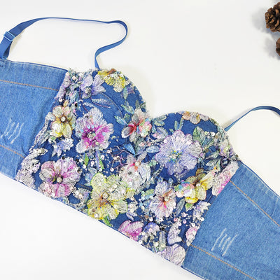 Traje de Baño Estilo Vaquero Europeo Monokini sin Tirantes - Image 9