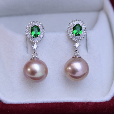 Aretes de Perlas de Agua Dulce Blancas Perfectas 10-11mm - Image 4