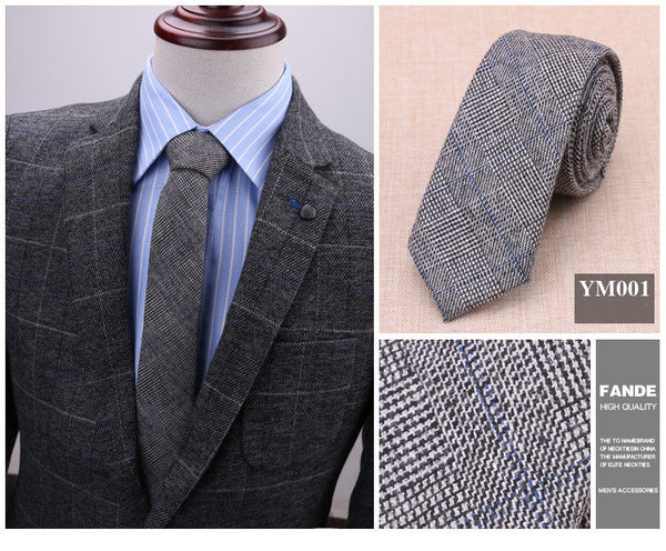 Corbata de Lana 6cm - Elegancia Casual Moderna