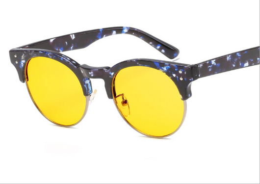 Gafas de Espejo Plano Unisex con Marco Retro Efecto Madera - Image 9