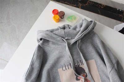 Sudadera con Capucha Oversize Bordada con Diseño Cartoon para Mujer - Image 18