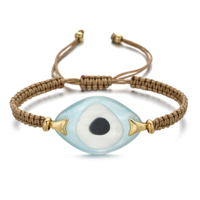 Pulsera Tejida a Mano con Ojo de Demonio Turco en Resina - Image 32