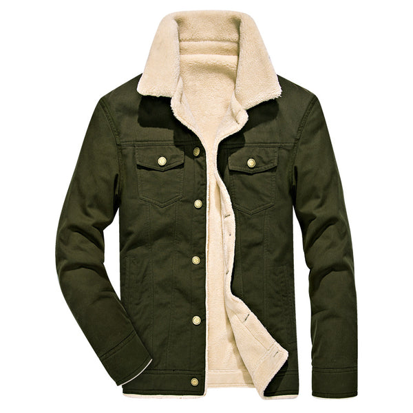 Chaqueta de Mezclilla Gruesa con Forro de Terciopelo para Invierno - Image 5