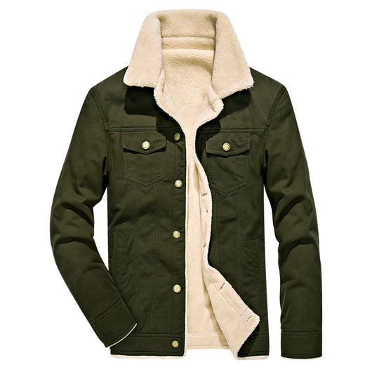 Chaqueta de Mezclilla Gruesa con Forro de Terciopelo para Invierno - Image 5