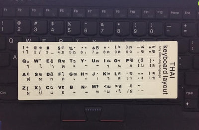 Pegatinas de Teclado Luminosas Multiidioma - Árabe, Tailandés, Hebreo, Francés, Italiano, Alemán - Image 5