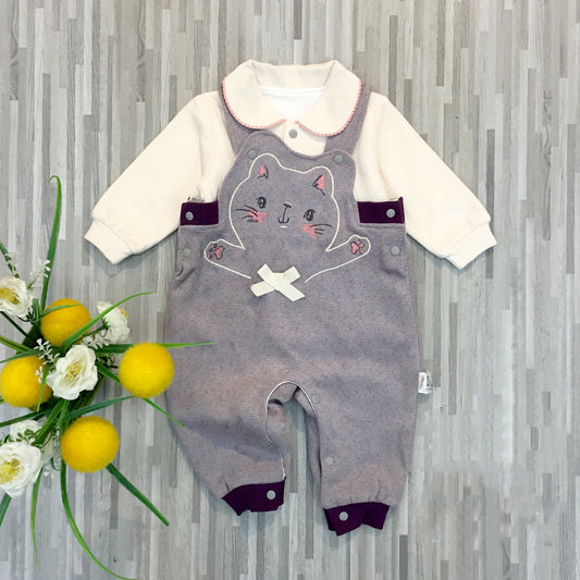 Conjunto Babero Doble Capa para Niñas