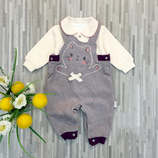 Conjunto Babero Doble Capa para Niñas
