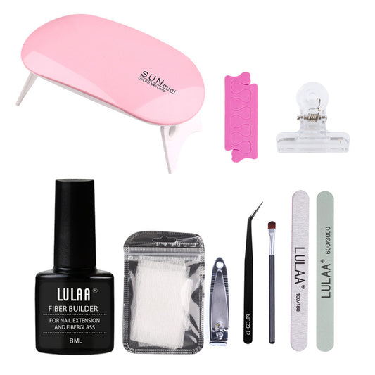 Kit Adhesivo para Extensiones de Fibra Transparente Manicura - Image 2