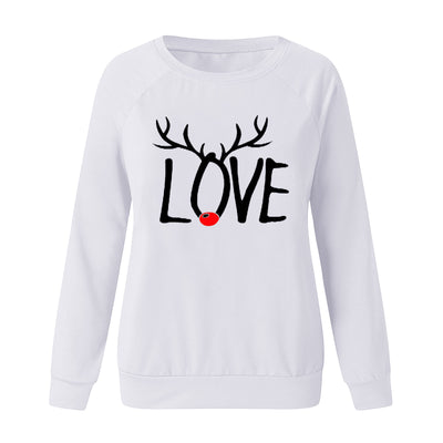 Suéter Navideño Estampado Cuello Redondo Manga Larga para Mujer - Image 18