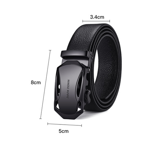Cinturón de Cuero para Hombre con Hebilla Automática Ejecutiva - Image 2