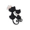 Broche Gato Negro de Tamaño Grande