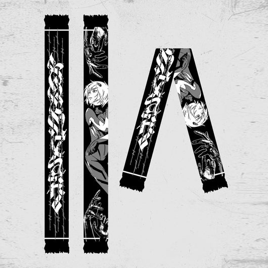 Bufanda Reversible Anime Dark Wind - Diseño Jacquard Doble Cara Tendencia - Image 4