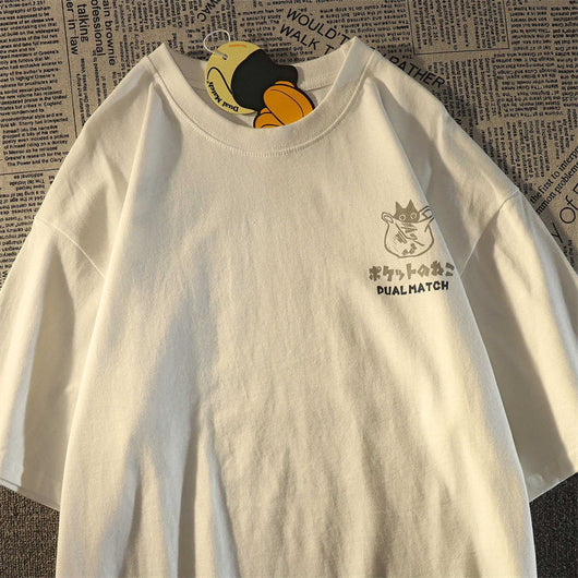 Playera a Juego para Pareja - Diseño Casual Americano Oversize - Image 4