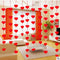 Cortina de Flores DIY con Corazones - Tela No Tejida Decorativa