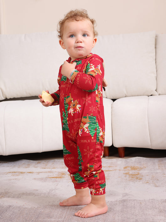 Conjunto Navideño Familiar de Pantalones Largos para Niños y Niñas - Image 48