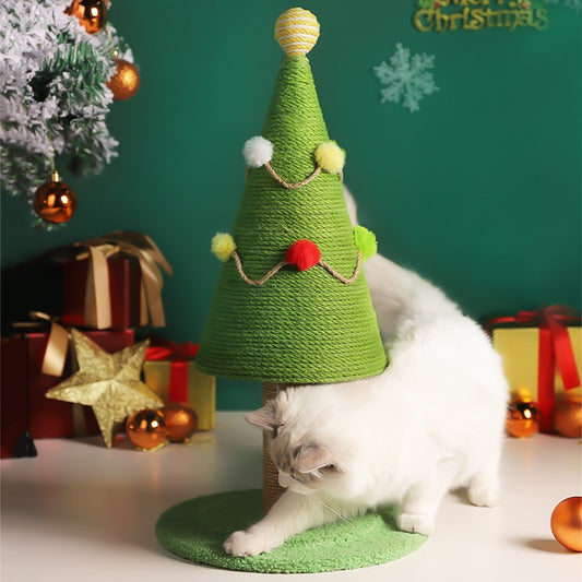 Árbol Rascador Minimalista Navideño para Gatos