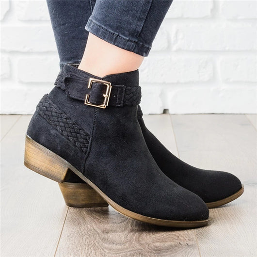 Botines Cómodos de Tacón Bajo para Mujer - Image 16