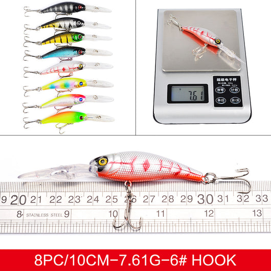 Set de 16 Señuelos Híbridos Mino DWMI020 para Pesca Profesional - Image 4