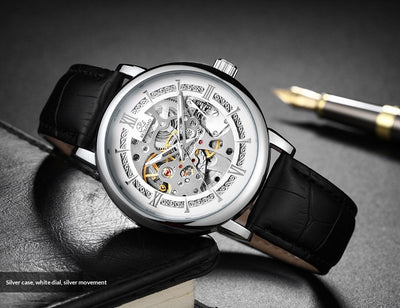 Reloj Mecánico Hombre Estilo Europeo Diseño Calado Elegante - Image 29
