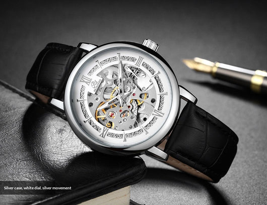 Reloj Mecánico Hombre Estilo Europeo Diseño Calado Elegante - Image 29