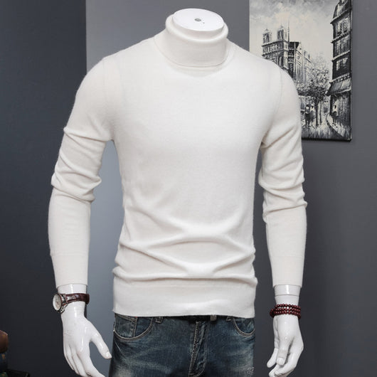 Suéter Cuello Alto Hombre Lana Merino Tejido Cálido - Image 10
