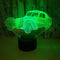 Luz Nocturna 3D USB para Auto - Diseño Clásico