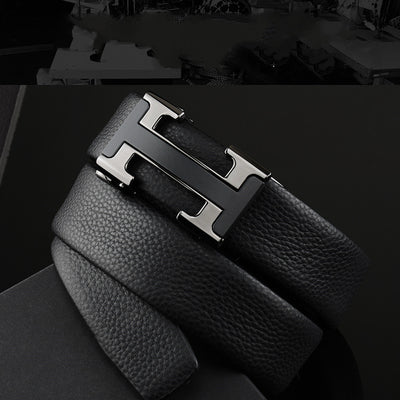 Cinturón de Cuero para Hombre con Hebilla Automática - Image 3