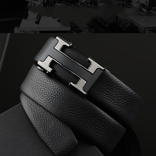 Cinturón de Cuero para Hombre con Hebilla Automática - Image 3