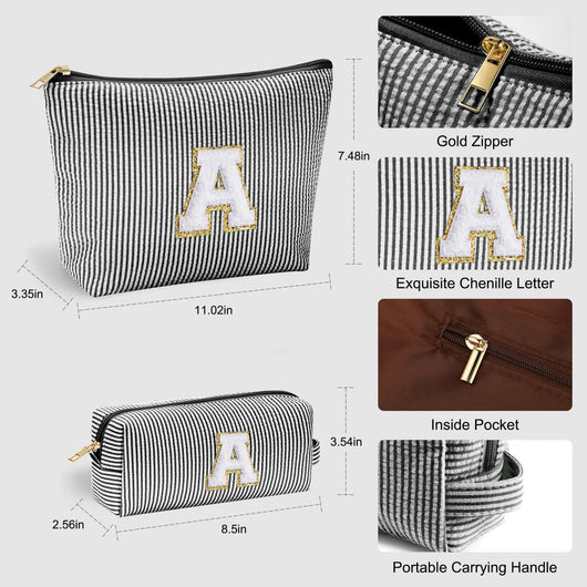 Neceser de Viaje Bordado con Letras - Almacenamiento Portátil - Image 31