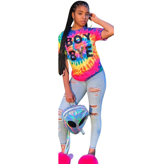 Playera Estampada con Letras Posicionadas - Diseño Graffiti Europa América
