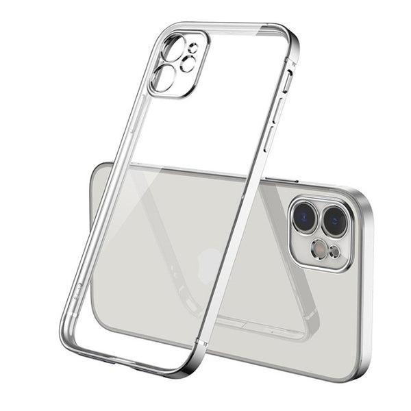 Funda para Celular con Acabado Cromado de Ángulos Rectos