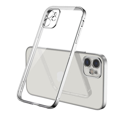 Funda para Celular con Acabado Cromado de Ángulos Rectos
