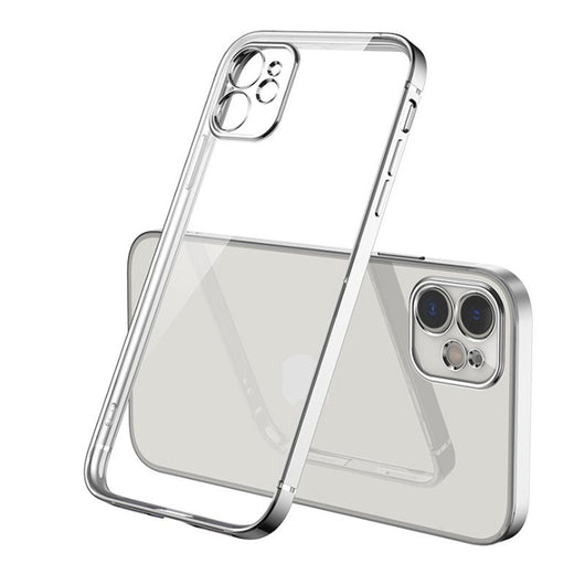 Funda para Celular con Acabado Cromado de Ángulos Rectos