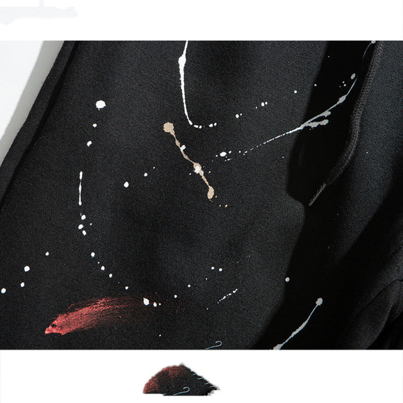 Pantalones Vintage con Estampado Paint Splash