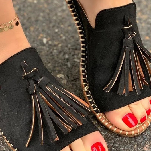 Sandalias de Cáñamo con Flecos para Mujer - Image 3